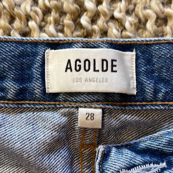 Agolde denim shorts size 28 - Picture 2 of 3